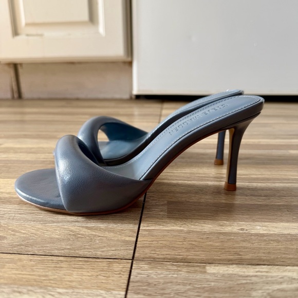 Steve Madden KIERAN blue vegan leather mule heel, women’s size 6 - Picture 4 of 8